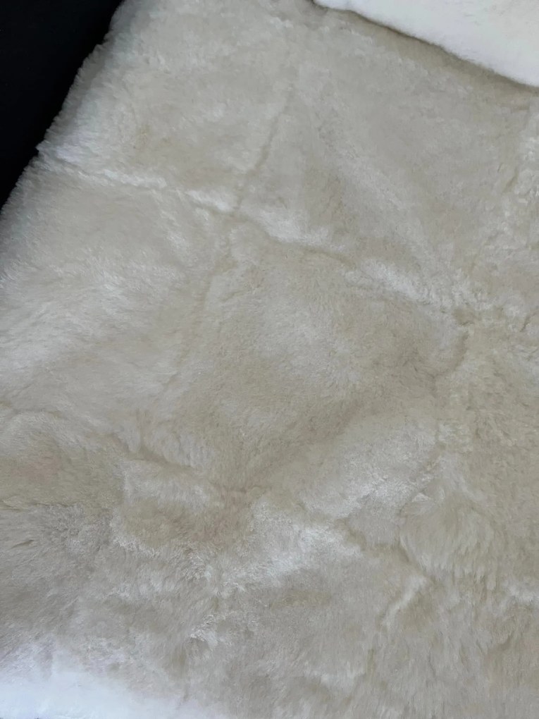 Kožušinový prehoz prémium biely