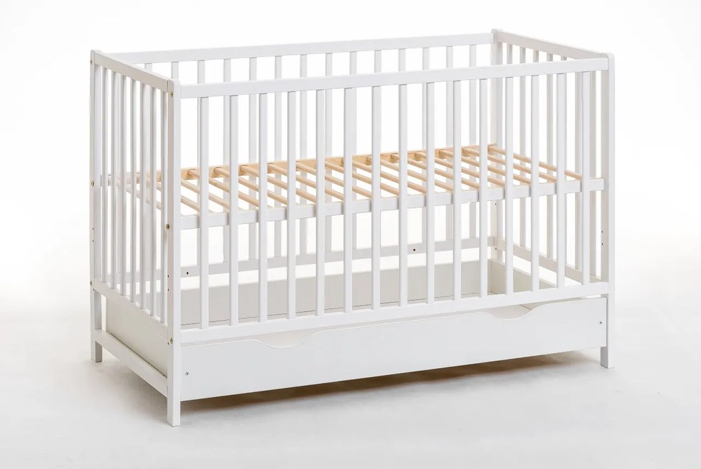 Detská postieľka 60 cm Cathi II 26 WW BCP (biela) (s úl. priestorom). Akcia -20%. Vlastná spoľahlivá doprava až k Vám domov. 1024538