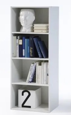 Vyšší regál Kub, biely%