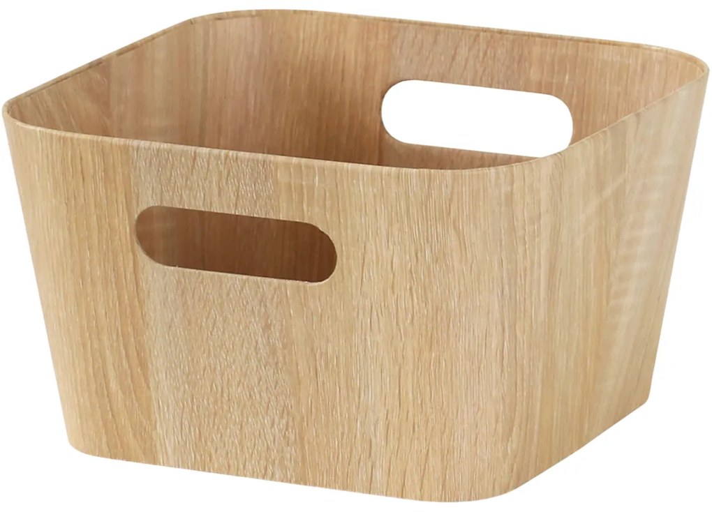 Kitchisimo Set 2 úložných košíkov 27 × 27 × 16 cm, prírodná, M