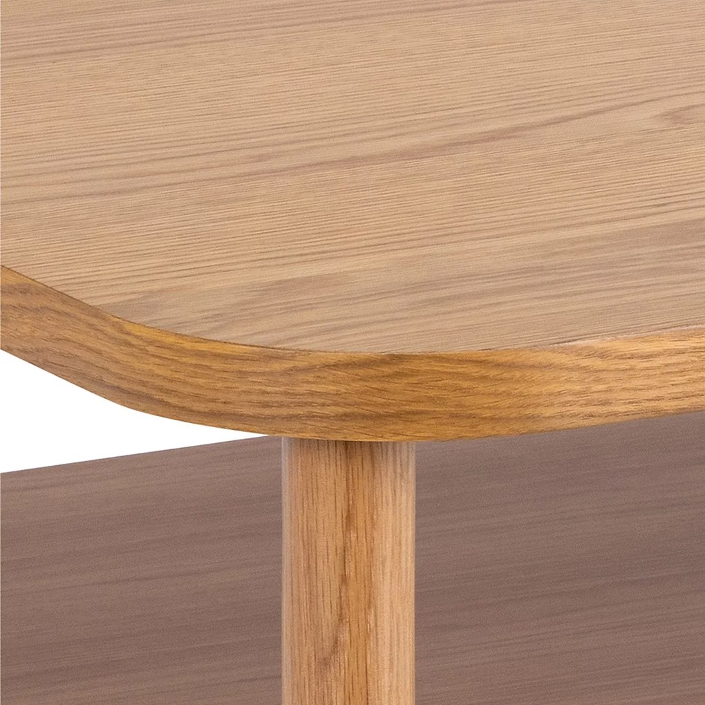 Konferenčný stolík Banbury 90 cm dub prírodný lakovaný