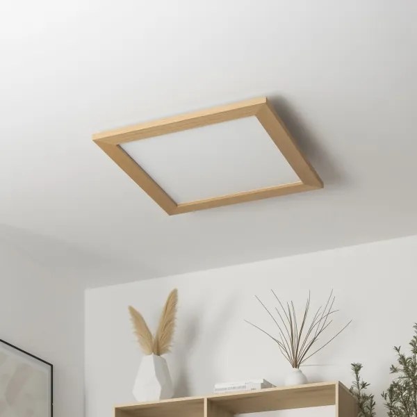 Brilagi - LED Stropné svietidlo SLIMFRAME WOOD LED/36W/230V 49,5x49,5 cm hnedá