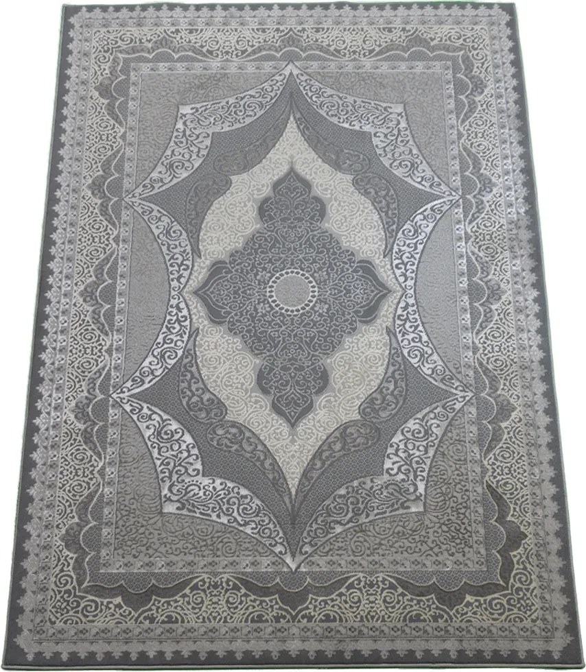 Koberec Allianz 6302 GREY – sivý s orientálnym vzorom Rozmer: 200x290 cm