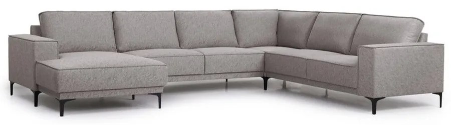 Sivá rohová pohovka (ľavý roh/do "U") Copenhagen – Scandic