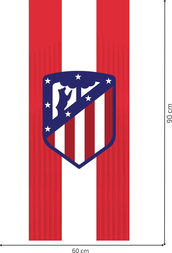 60x90cm Atlético Madrid - textilná nálepka na stenu