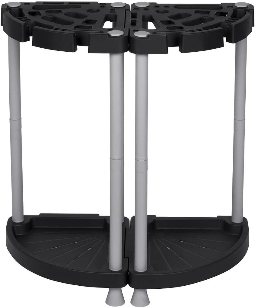 Prosperplast Stojan, držiak na záhradné náradie, organizér do garáže aj pivnice, dvojitý, TOOL RAC