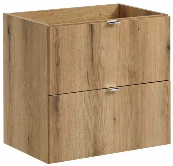 Závěsná skříňka Nova Oak I s deskou 60 cm dub evoke/černá