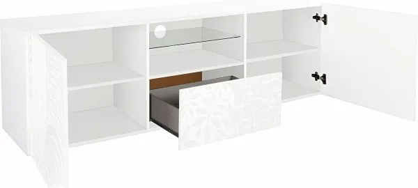 Televízny stolík ARIA biely