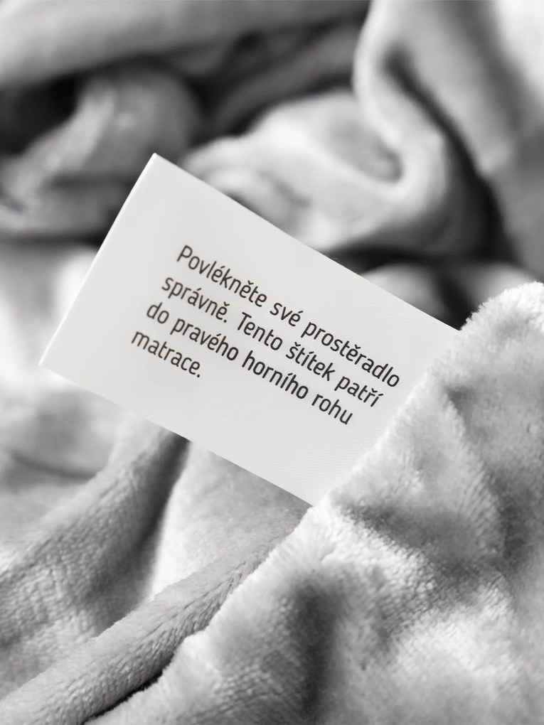 Plachta mikroplyš Deluxe 220 × 200 cm – svetlosivé