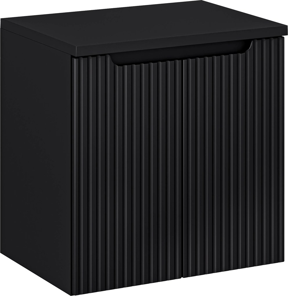 Comad Kúpeľňová skrinka pod doskové umývadlo Nova Black 60 čierna
