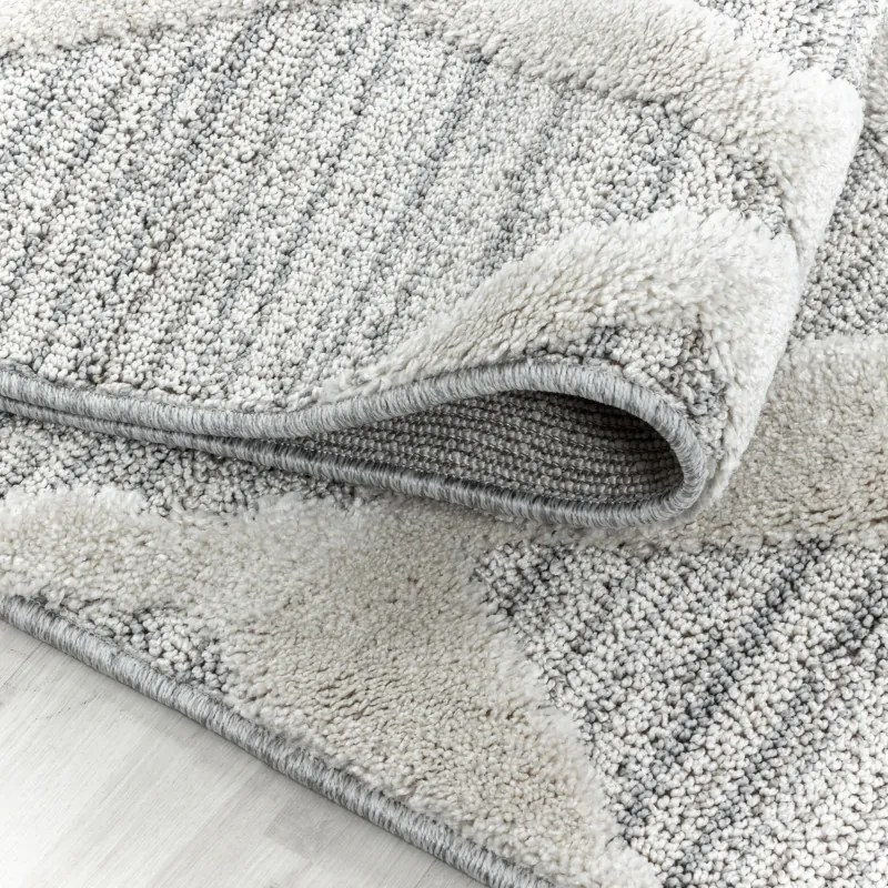 Kusový koberec Pisa 4703 Grey, 60x110, šedá, obývacia izba, Ayyildiz