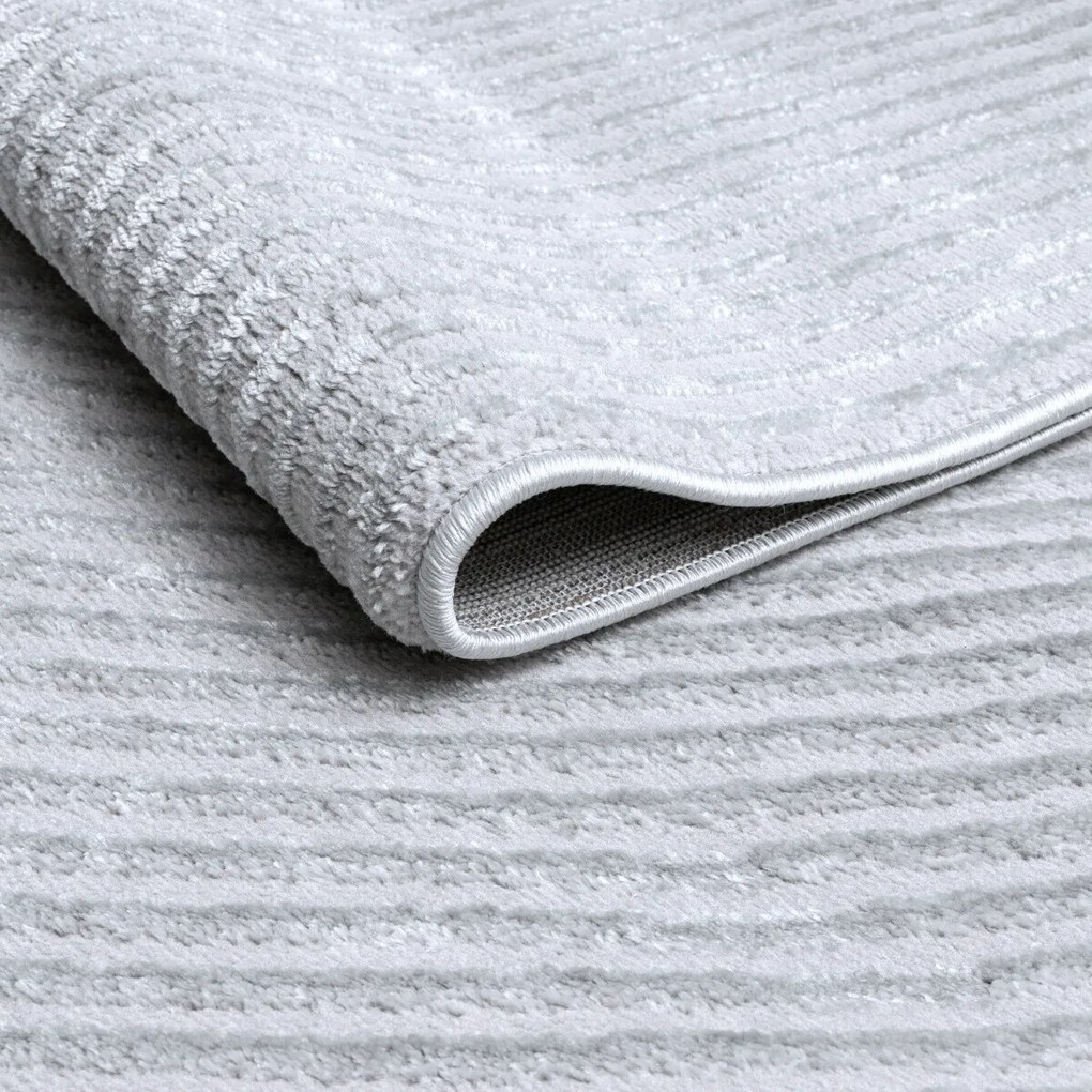 Angel Carpet, Kusový koberec Zafiro 19 Grey, 60x110, šedá, kancelária