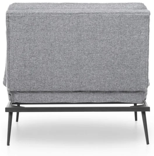 Rozkladacie kreslo Martin sivé