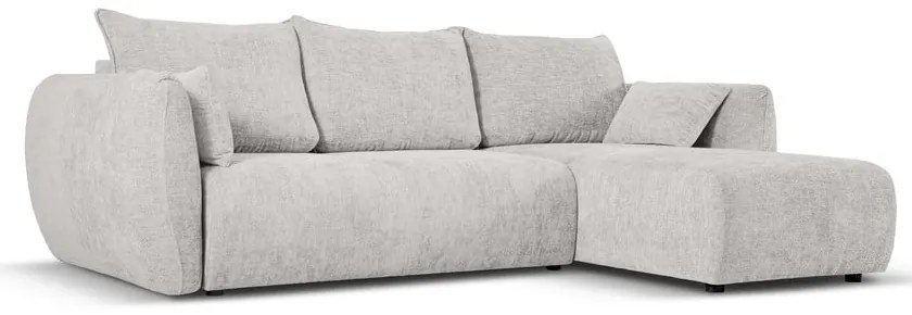 Svetlosivá rohová pohovka (pravý roh) Matera – Cosmopolitan Design