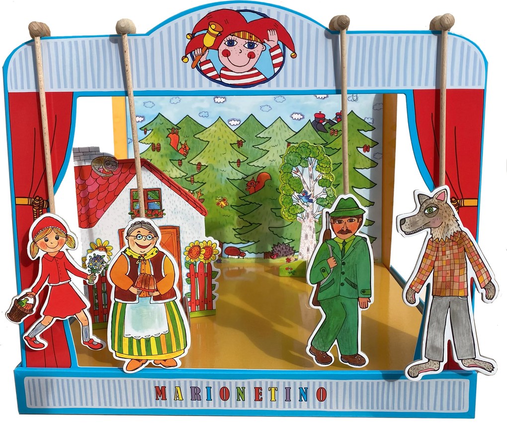 MARIONETINO Divadlo pre deti Trojrozprávka Červená čiapočka