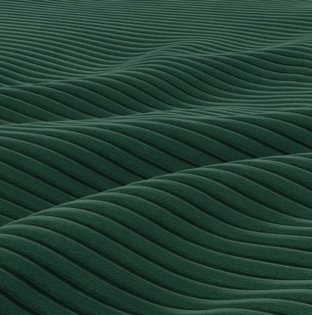 Sedacia súprava FORESTA Poso v tvare U, pravá fľaškovo zelená