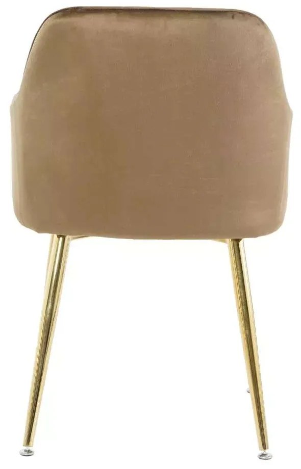 LuxuryForm DESIGN Jedálenská stolička AUSTIN VELUR - hnedá