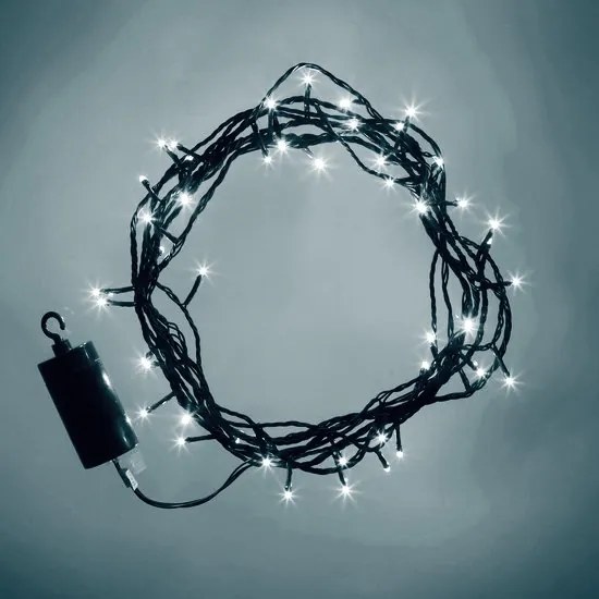 DECOLED Osvetlenie LED napájané batériami, biele LED, 10,2 m, IP44