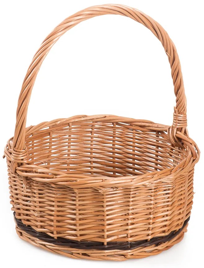 Darčekový kôš prútený Poklon V.priemer 20 x v. 9/23(cm)