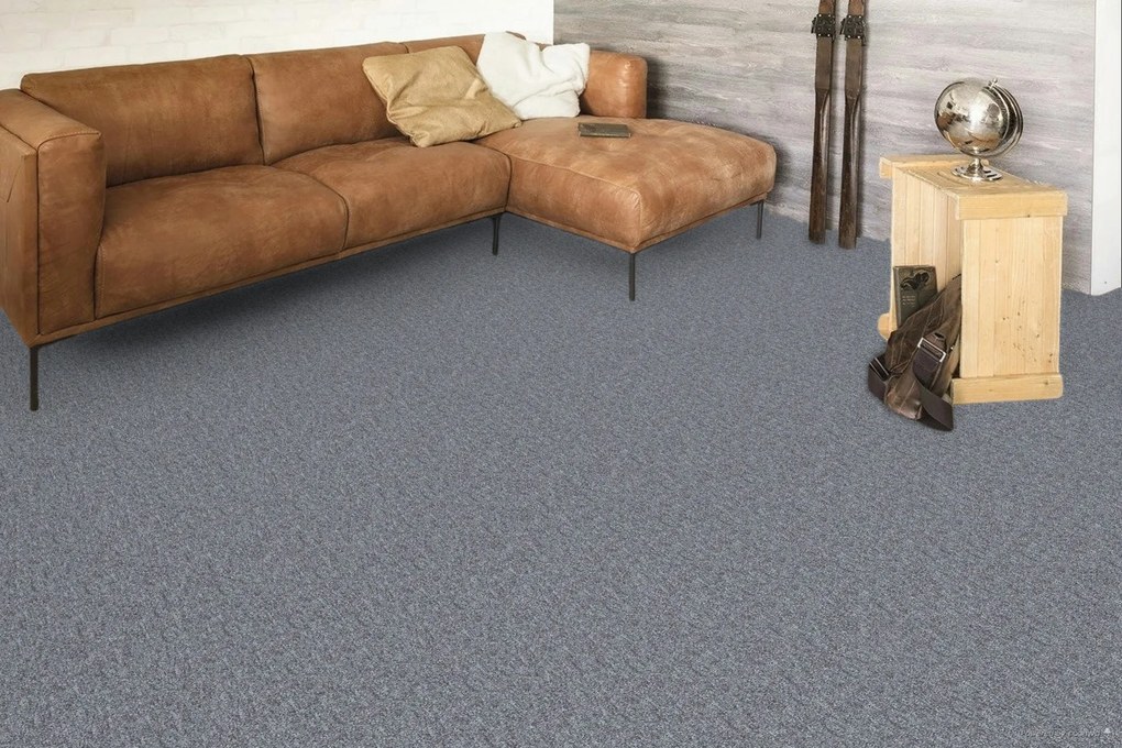 ITC, Koberec metráž Merit new 6792, na mieru, šíře 4m, šedá, ab (mriežka), chodba / predsieň