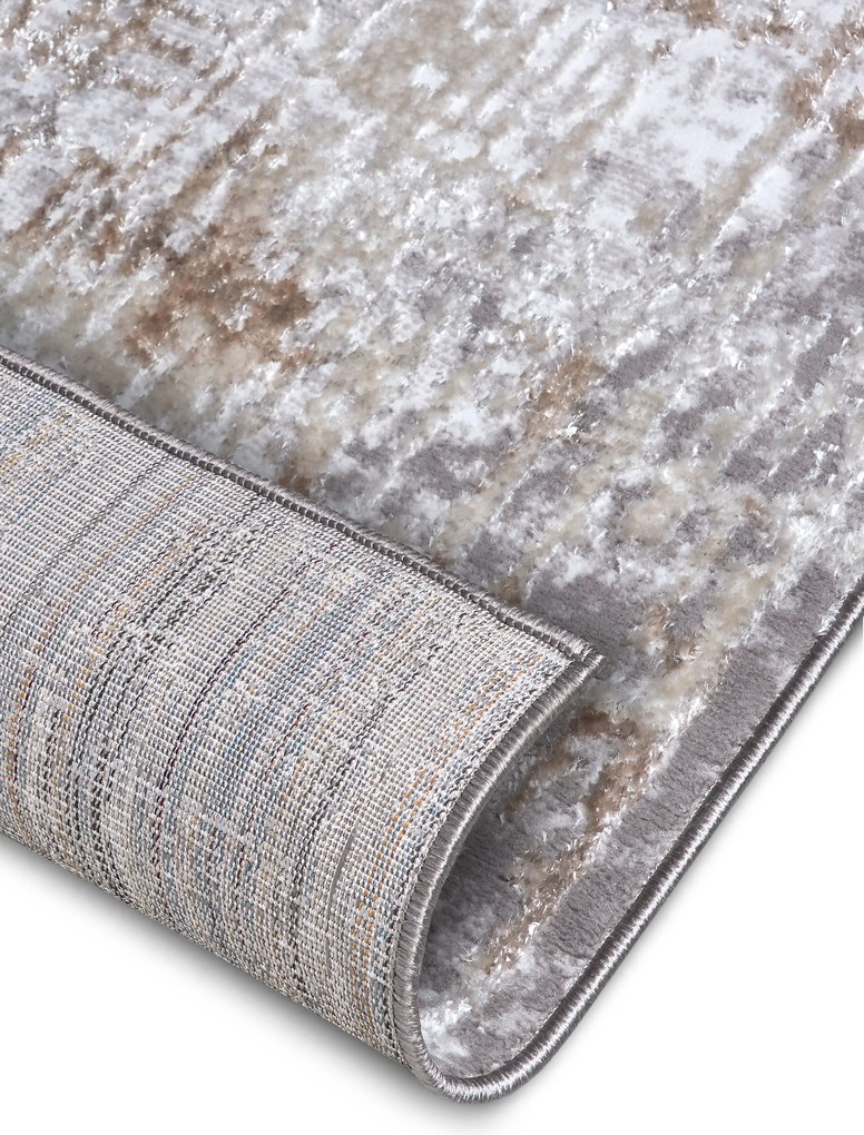 Hanse Home, Kusový koberec Shine 105925 Abstract Cream Grey, 200x280, šedá, obývacia izba