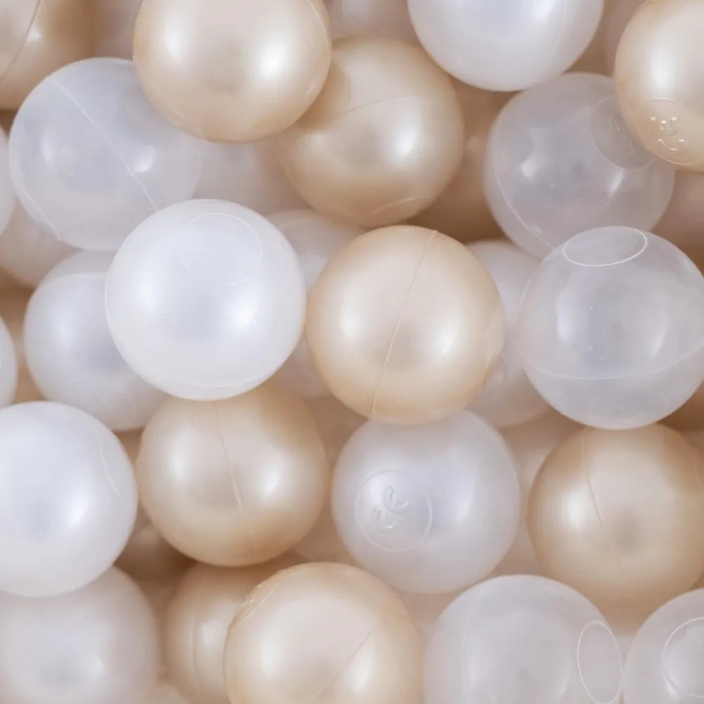 Suchý bazén kvietok – béžový menčester 95×30 cm + 200 guličiek