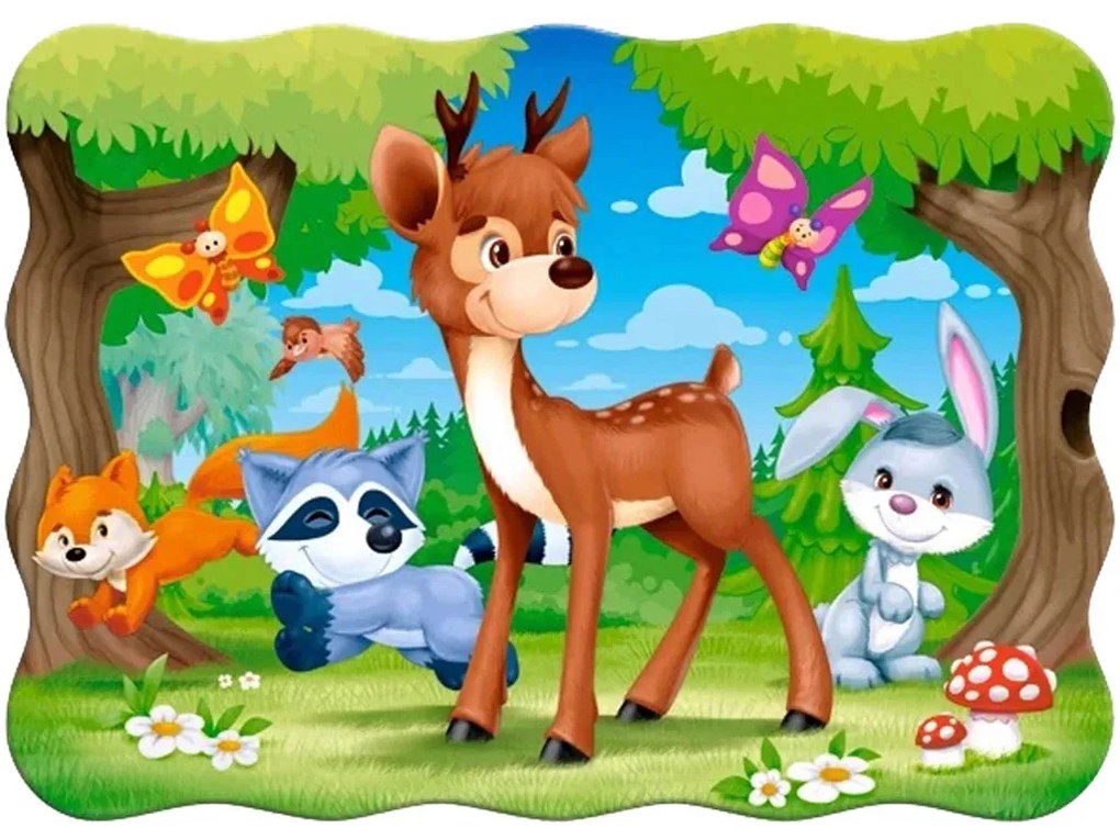 IKO Puzzle 30 dielikov – Zvieratká v lese