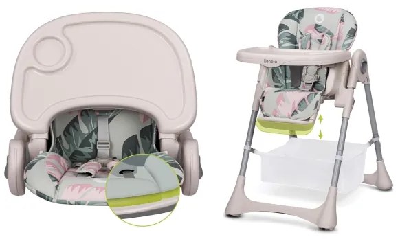 Lionelo - Detská jedálenská stolička ZANNA béžová