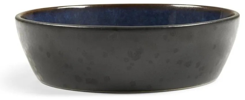 Čierna/modrá kameninová miska Gastro Dark Blue/Black – Bitz