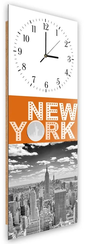 Gario Hodiny na stenu Mesto New York Rozmery: 25 x 65 cm