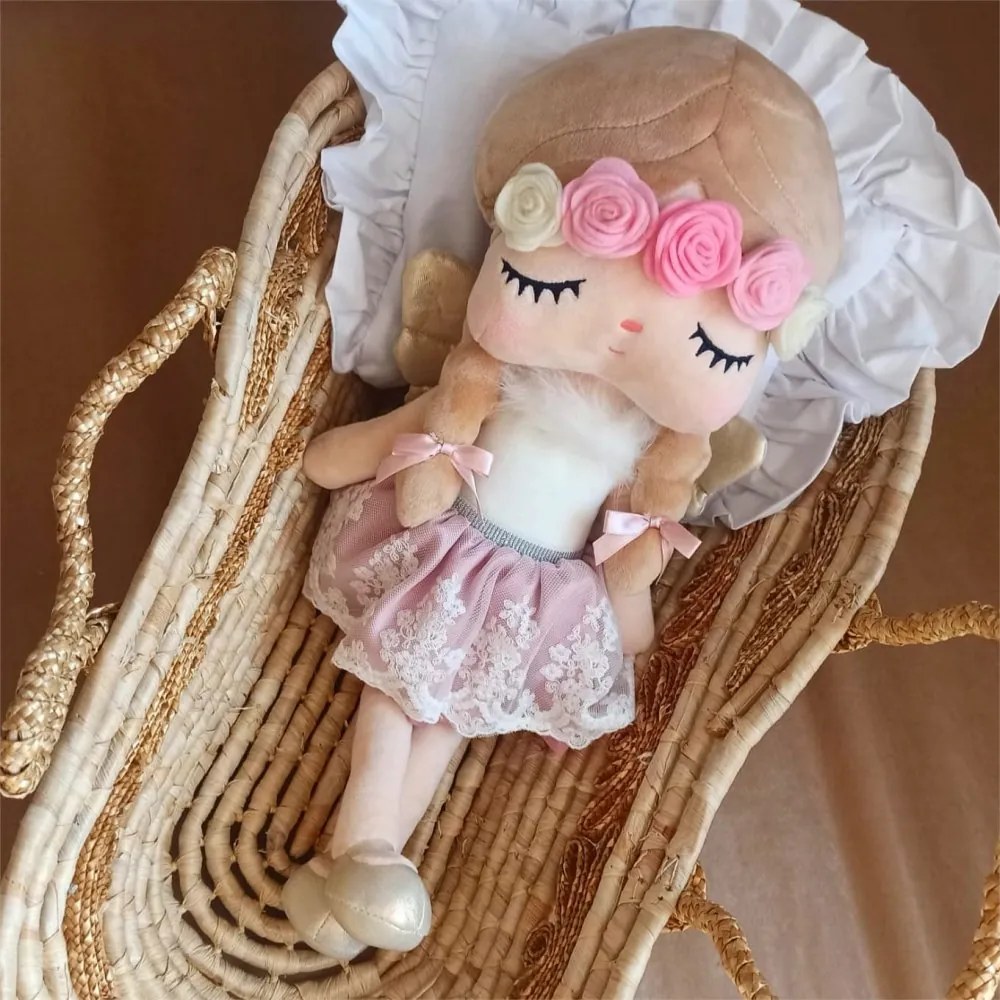 Mojkáčik - Bábika spiaca Anjelik farebné kvety 48 cm