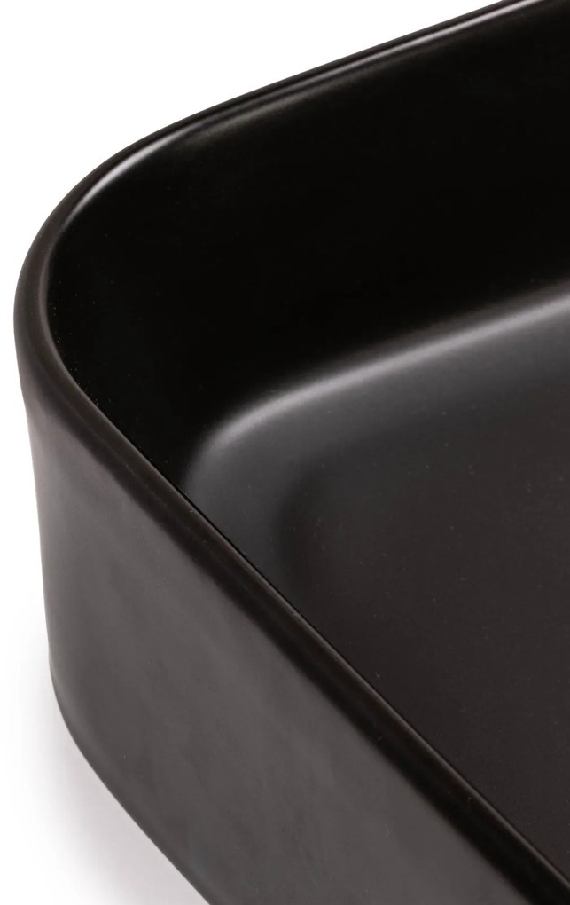 Umyvadlo na desku Carre 60 cm černé