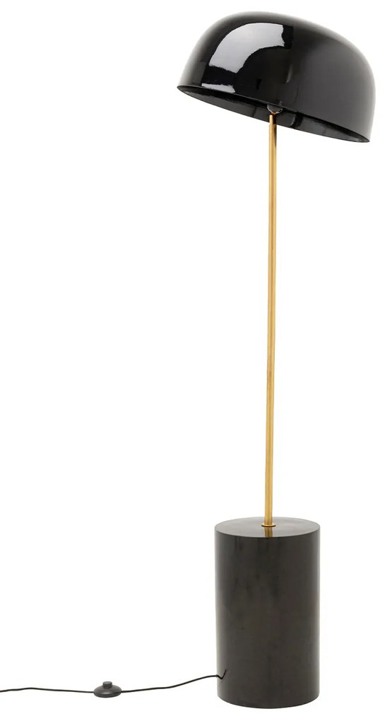 Loungy stojaca lampa čierna 160 cm