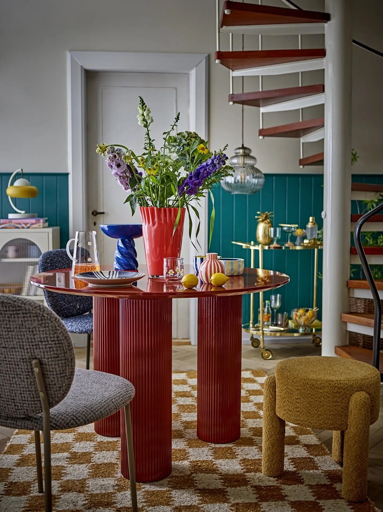 Bloomingville Sklenená váza Janine Orange 30 cm