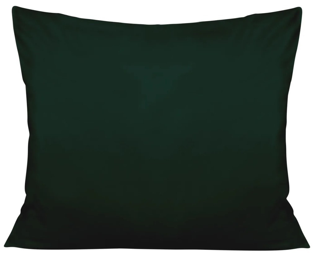 SATÉNOVÁ OBLIEČKA NA VANKÚŠ 70X80CM TMAVOZELENÁ