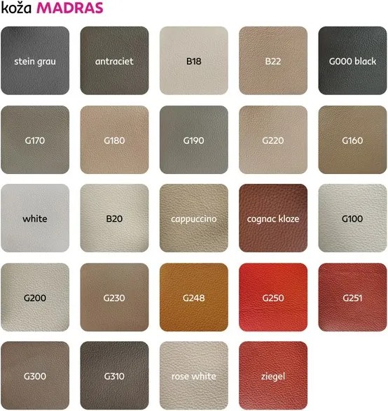 Kožené kreslo Jupiter - smotanová (G105)