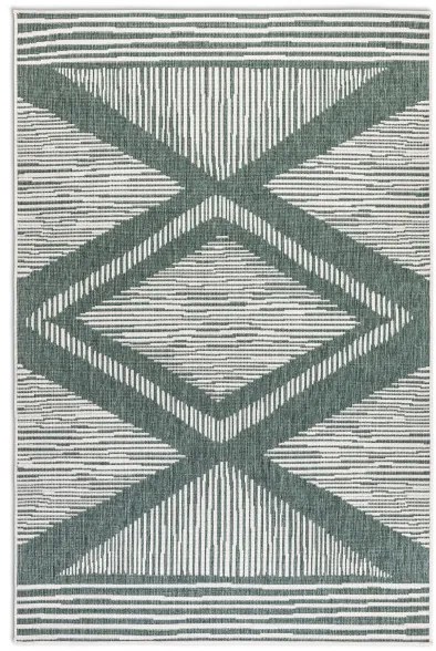 Obojstranný koberec Elle Decoration GEMINI Rhombus zelený