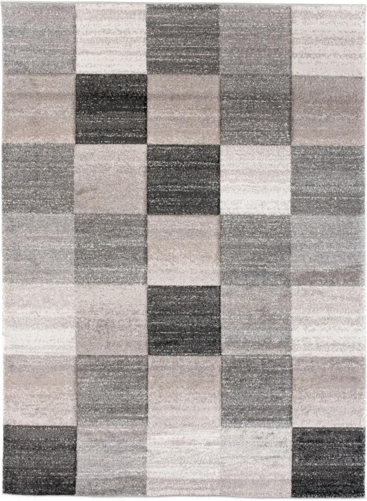 Kusový koberec Kocky sivý, Velikosti 200x290cm
