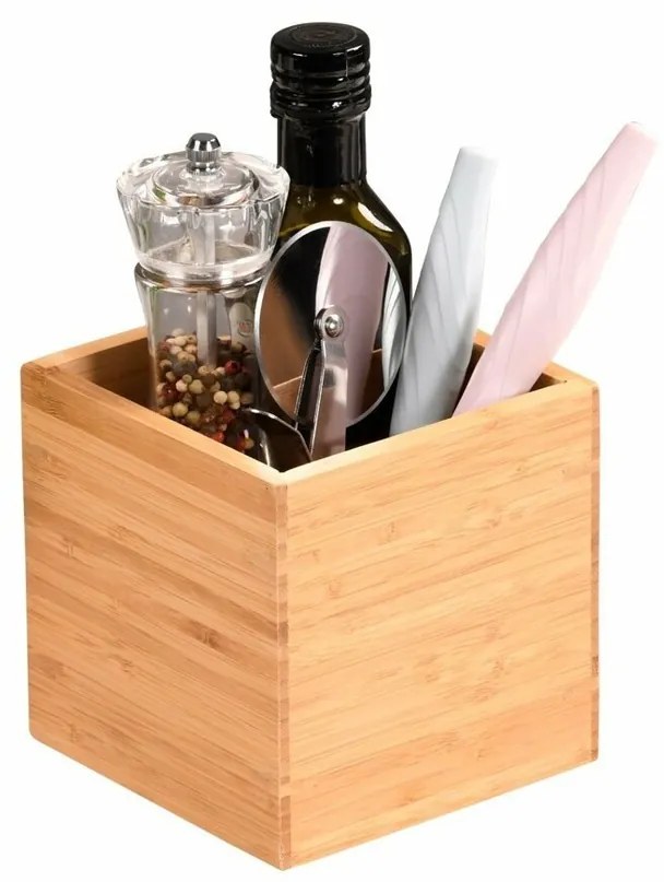 Kesper 58190 Univerzálny bambusový box, 13 x 13 x 13 cm