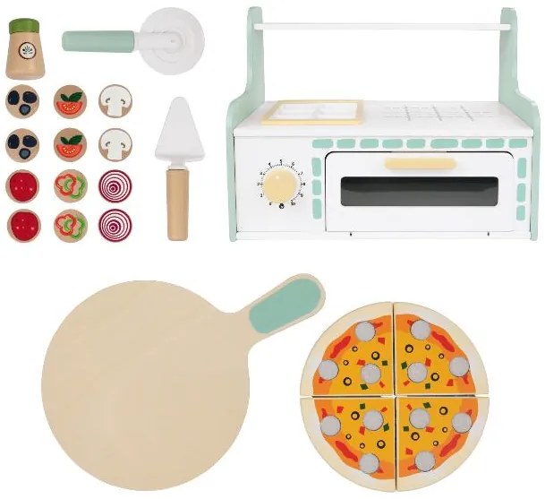 lupilu®  Drevený zmrzlinársky vozík/Pec na pizzu (pizzeria)  (100394095)