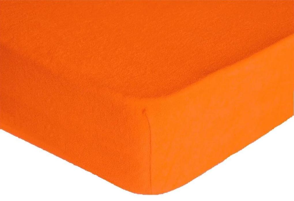Prestieradlo, Froté Premium, oranžové 70 x 140 cm