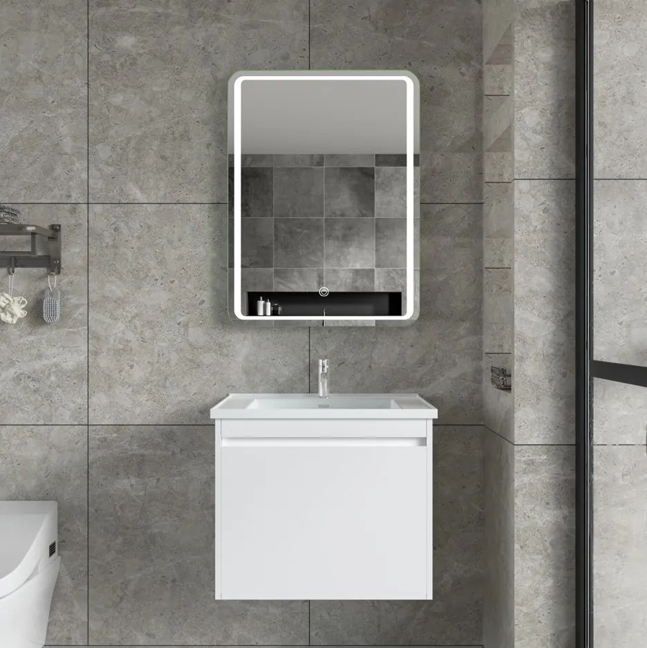 Erga Mia, LED zrkadlo 60x80cm, 2185 lm, 6500K, predné/zadné osvetlenie, ERG-V01-117-6080-00