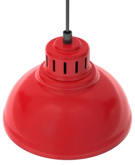 Luster na lanku SVEN 3xE27/15W/230V červená