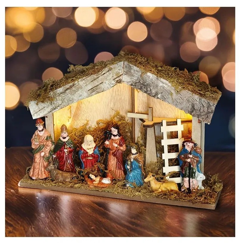 Brilagi - LED vianočná dekorácia LED/2xAA betlehem