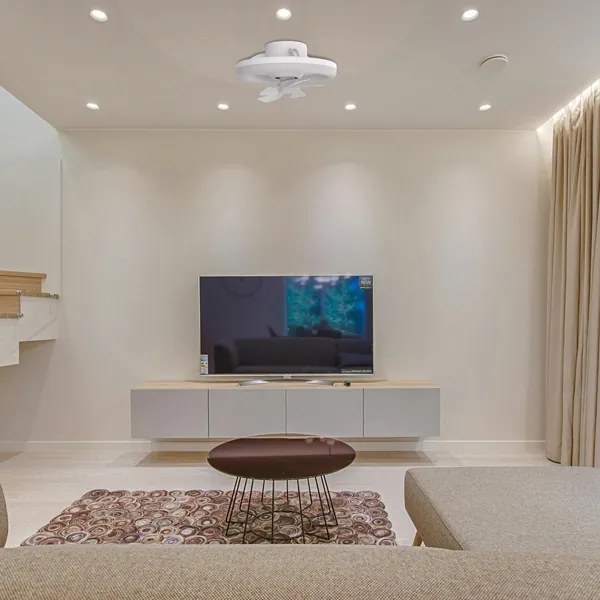 LED Stmievateľné svietidlo s ventilátorom LED/30W/230V 3000-6500K biela + DO