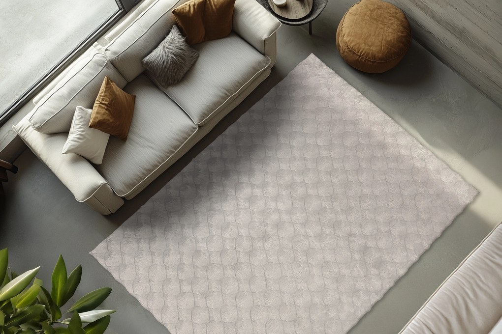 Kusový koberec Diamond Cut 800 Grey, 120x170, šedá, obývacia izba, Obsession