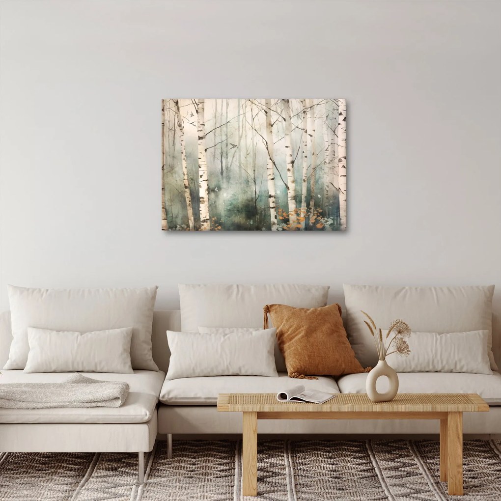 Obraz - Kresba lesného vzoru (70x50 cm)