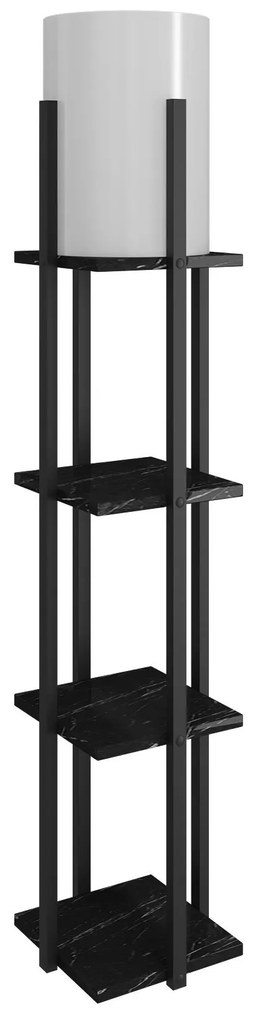 Stojacia lampa Nora I čierna