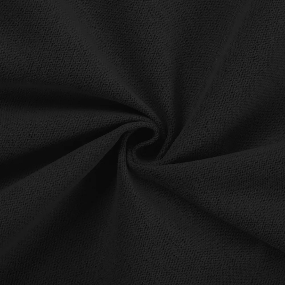 Biante Vankúš valec bonbon Velur VLR-004 Čierny 15x100 cm