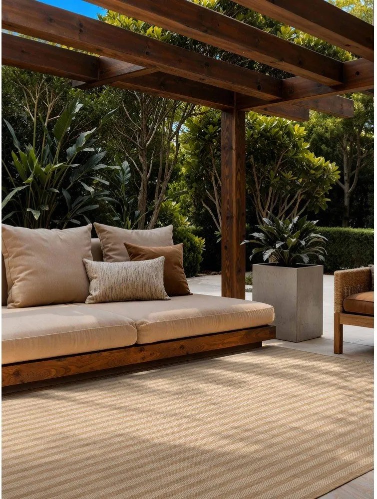 Krémovobiely/v prírodnej farbe vnútorný a vonkajší koberec 160x230 cm Haringey Linley – Ted Baker